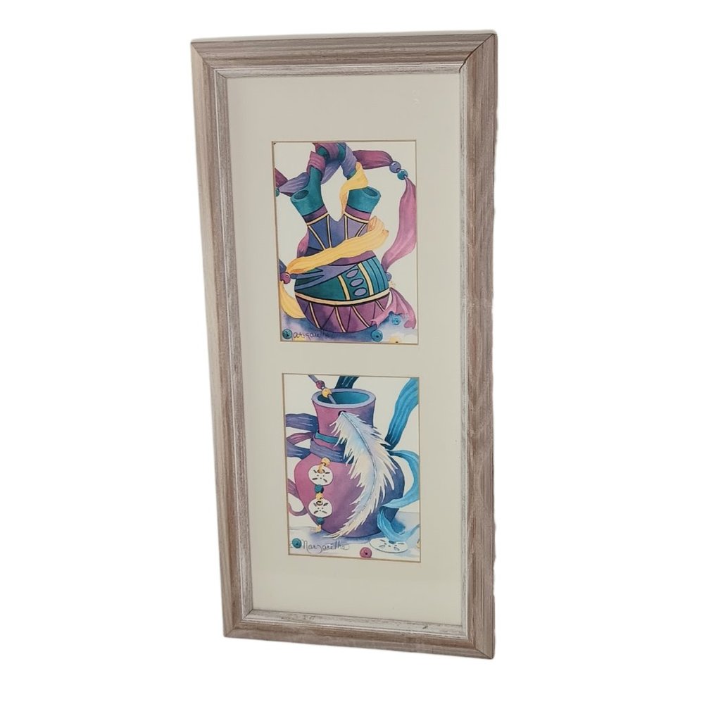 Southwest Watercolor Picture Prints by Margaretha Colorful Jugs